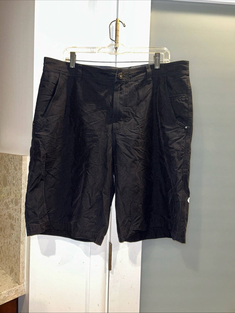 Lululemon Mens Black Chino Shorts Size 38 Inseam 11”
